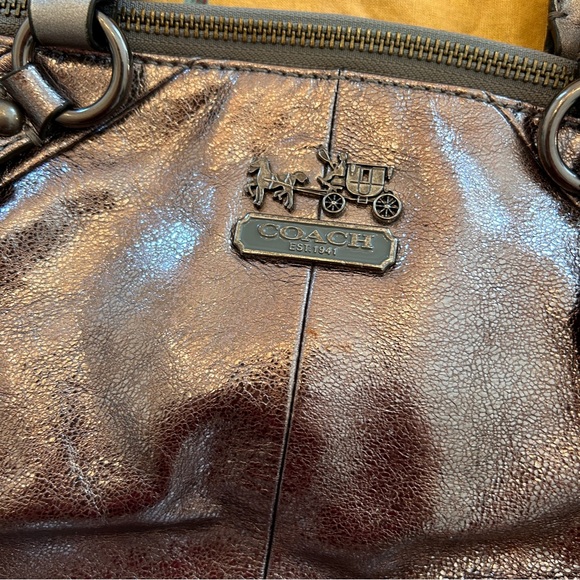 Coach Madison Metallic Satchel - Picture 6 of 15